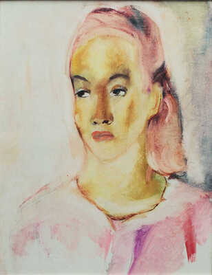 Артёмов Георгий Калистратович. Девушка в розовом